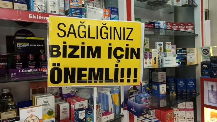 Eczanede Şeritli Tedbir