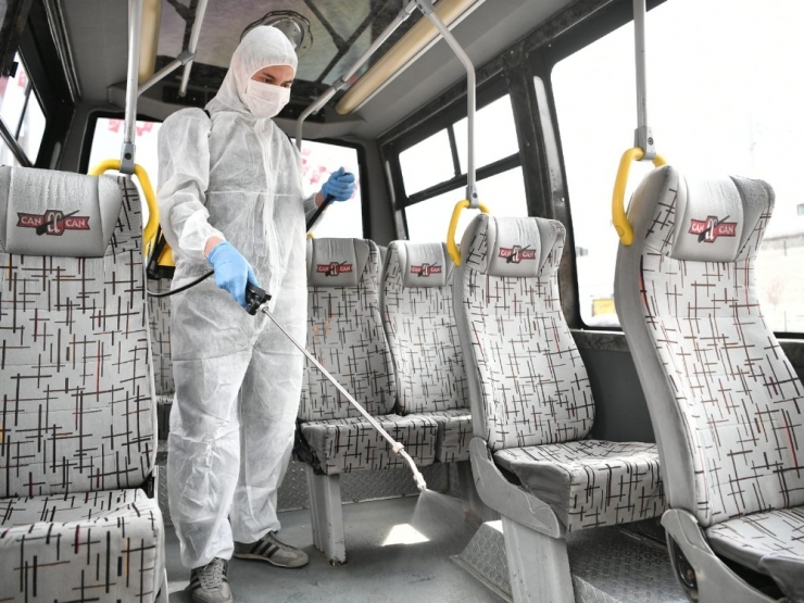 Mamak’ta Günde Bin 700 Araç Dezenfekte Ediliyor