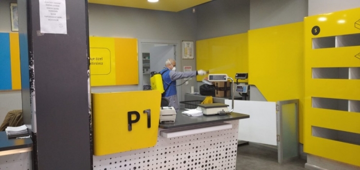 Ptt’de Dezenfekte Çalışmaları Devam Ediyor