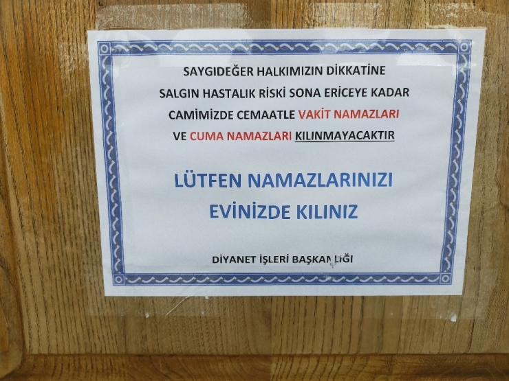 Ordu’da Camiler Cuma Namazında Boş Kaldı