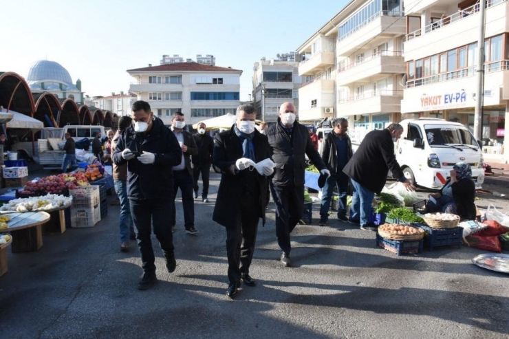 Cuma Pazar’ında Covid19 Önlemleri Alındı