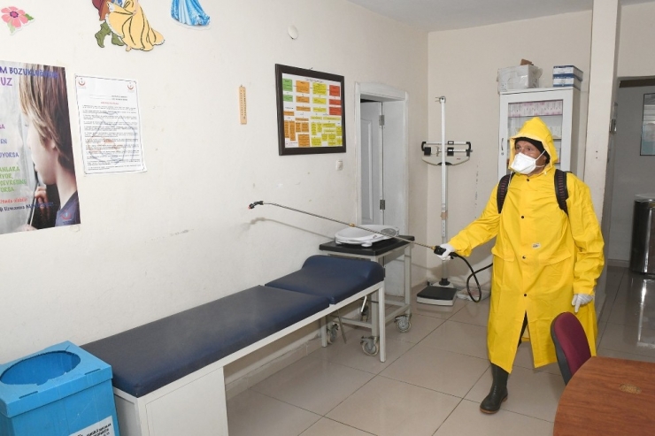 Çatak Belediyesinden Dezenfekte Çalışması