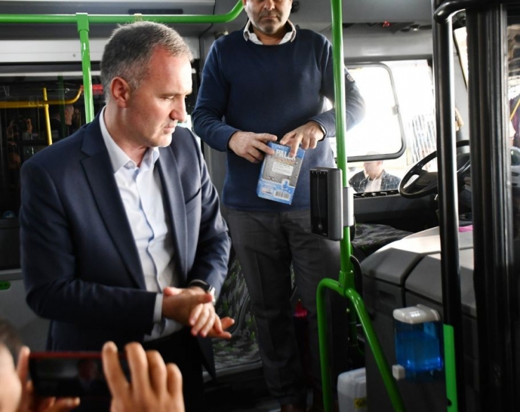 116 Toplu Taşıma Aracına Dezenfekten Konuldu