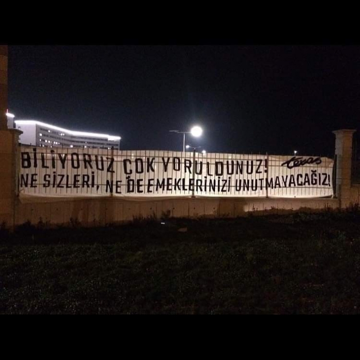 Bursaspor Taraftarlarından Sağlık Çalışanlarına Destek