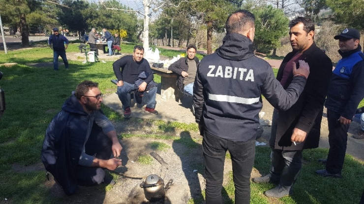 Bakanlık Karar Aldı...bursa’da Zabıta Harekete Geçti, Mangal Keyfi Yarıda Kaldı