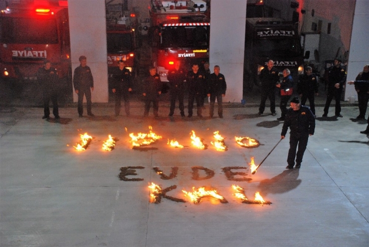 İtfaiye Ekiplerinden Sağlık Çalışanlarına Destek