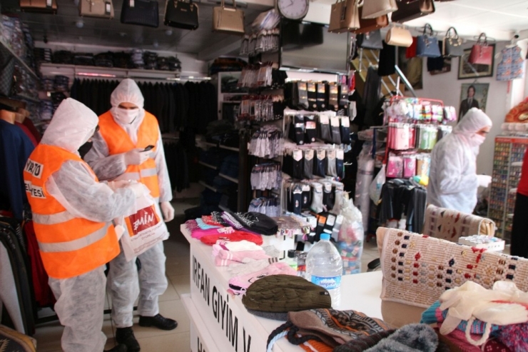 Varto’da İşyerleri Dezenfekte Edildi