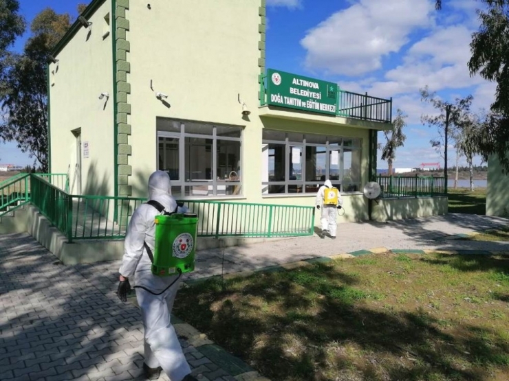 Her Yer İlaçlanıp Kireçleniyor