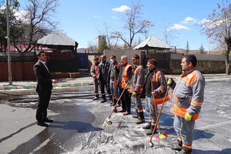 Bingöl’de Korona Virüse Karşı Kapsamlı Temizlik