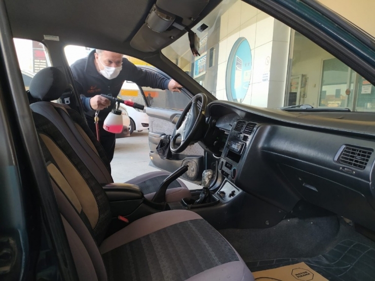 Oto Camcıdan Örnek ’Korona’ Önlemi