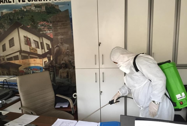 Katso Binası Dezenfekte Edildi