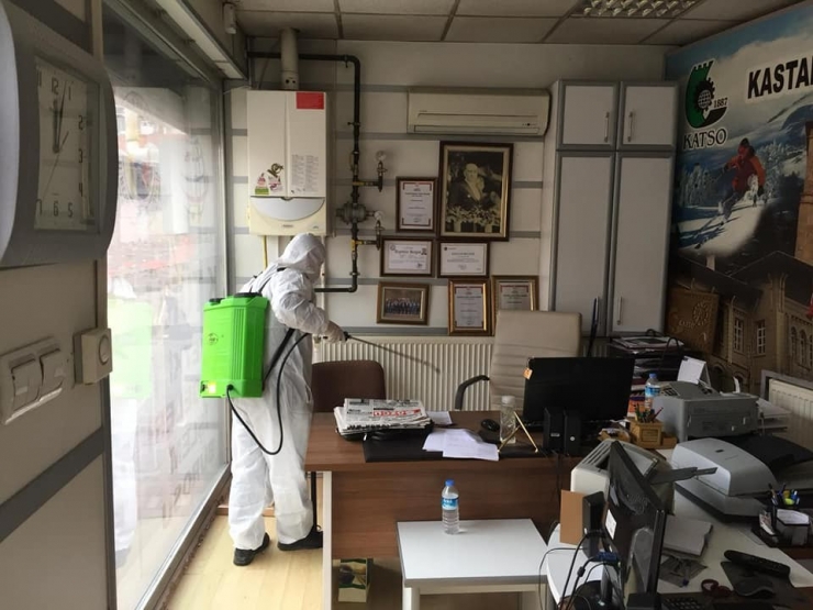 Katso Binası Dezenfekte Edildi