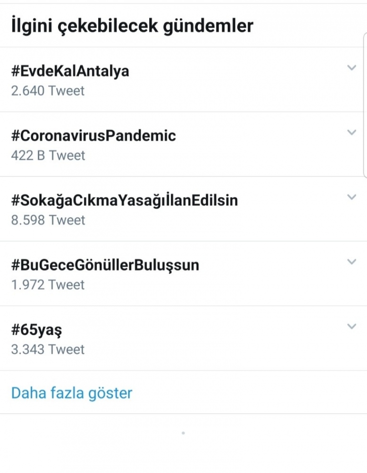 Tütüncü, ‘Evde Kal Antalya’ Paylaşımıyla Twitter’da Tt Oldu