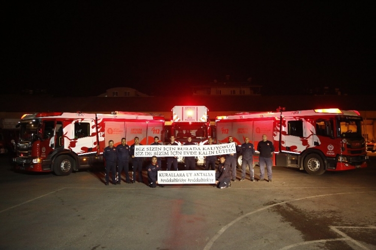 Büyükşehir İtfaiyesinden Sağlık Çalışanlarına Destek