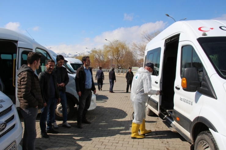 Toplu Taşıma Araçları Dezenfekte Edildi