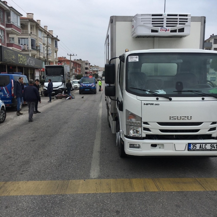 Ayvacık’ta Motorsiklet Kazası: 1 Yaralı