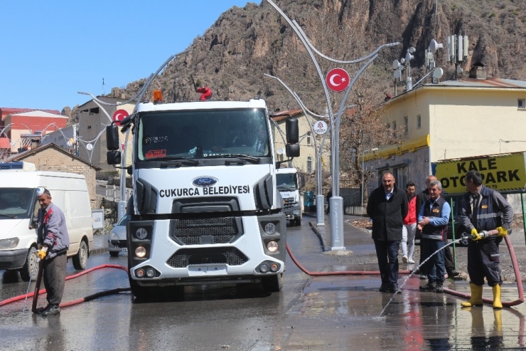 Toma Ve İtfaiye Aracıyla Dezenfekte Çalışması