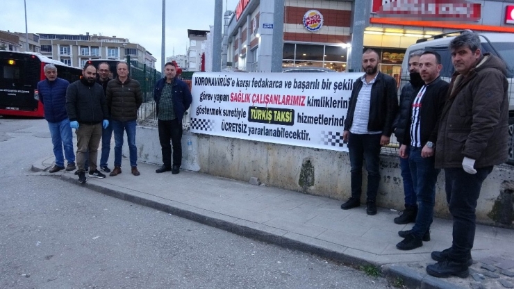 Korona Virüsünden Dolayı Sağlıkçılara Ücretsiz Taksi Hizmeti