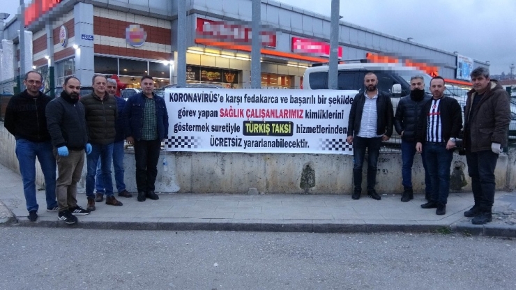 Korona Virüsünden Dolayı Sağlıkçılara Ücretsiz Taksi Hizmeti
