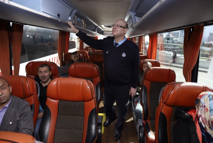 Ankara Zabıtası Aşti’de Otobüsleri Denetledi