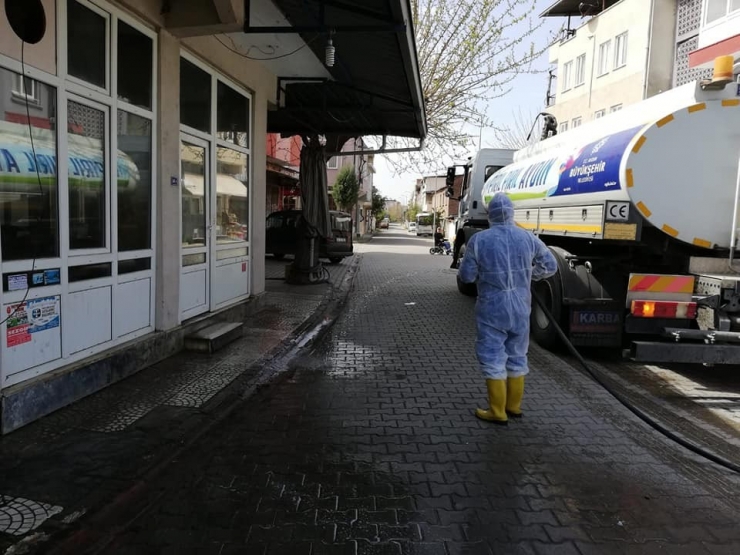 Yenipazar Sokakları Dezenfekte Edildi