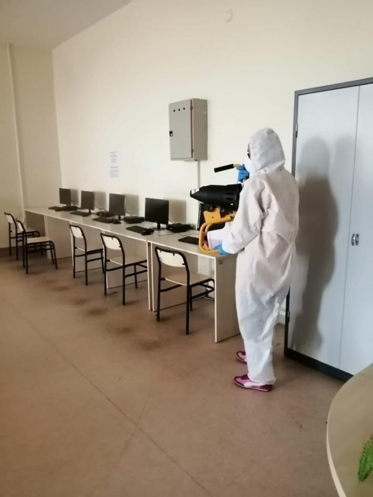 Nkü Çorlu Mühendislik Fakültesi Dezenfekte Edildi