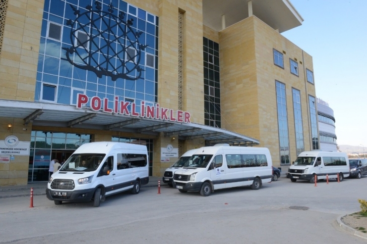 Çorum Belediyesinden Sağlık Çalışanlarına Servis Hizmeti