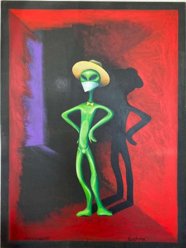 Sanatçı İgor Gushchin Koronavirüs Salgınını Fırça Ucuna Taşıdı