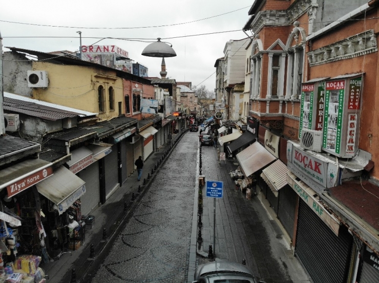 Mahmutpaşa Ve Tahtakale’de Korona Virüs Sessizliği Drone İle Görüntülendi