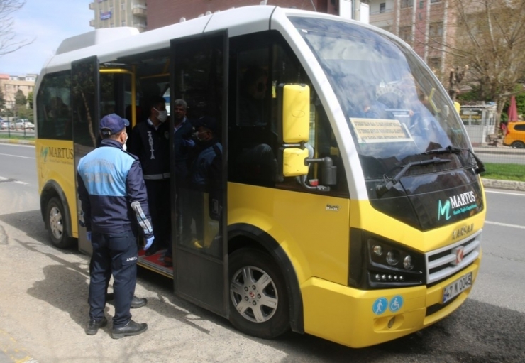 Mardin’de Toplu Taşıma Araçlarında Korona Virüs Denetimi