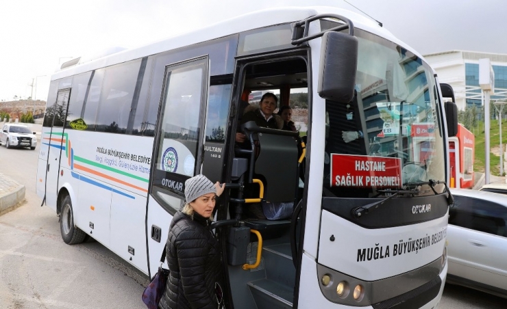 Muğla’da 11 İlçede Sağlık Çalışanlarına Ücretsiz Servis
