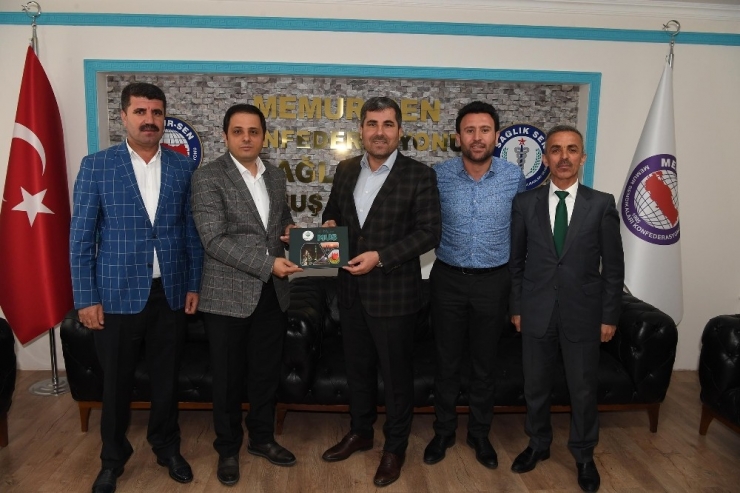 Başkan Asya’dan Sağlık Sen’e Teşekkür Ziyareti