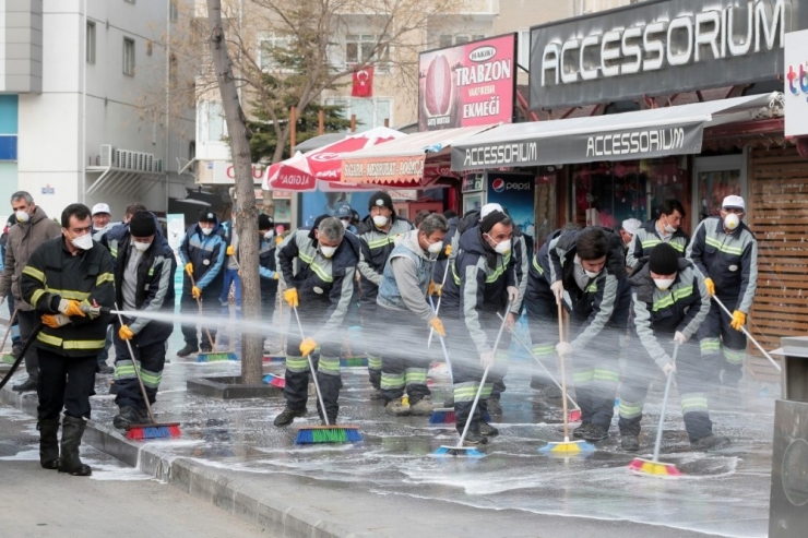 Nevşehir’de Dezenfekte Seferberliği Sürüyor