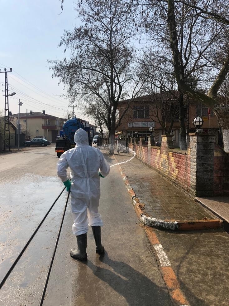 Muratlı’da Sokak Sokak Dezenfekte Çalışmaları
