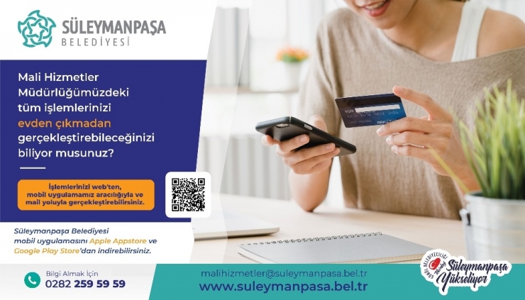 Süleymanpaşa Belediyesinden Koronaya Karşı ‘E-belediyecilik’ Hizmeti