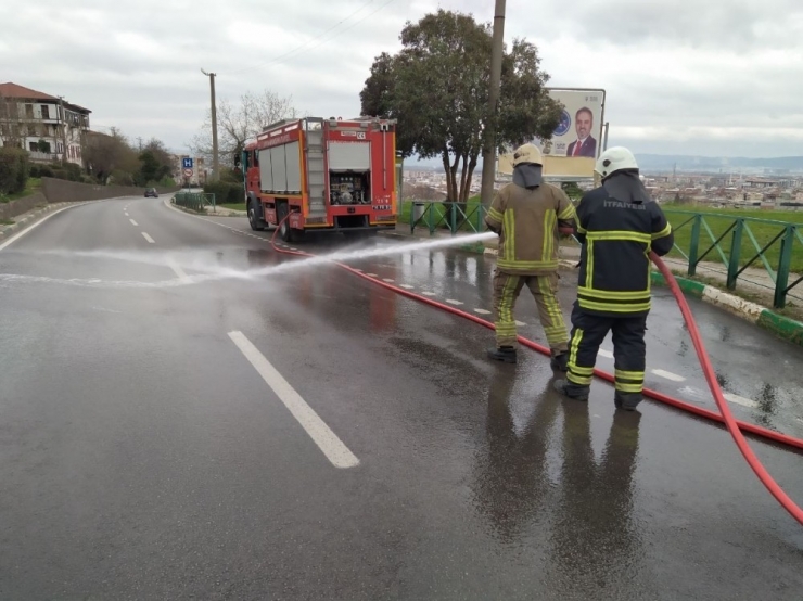 Bursa Sokaklarında ‘Covid-19’ Temizliği
