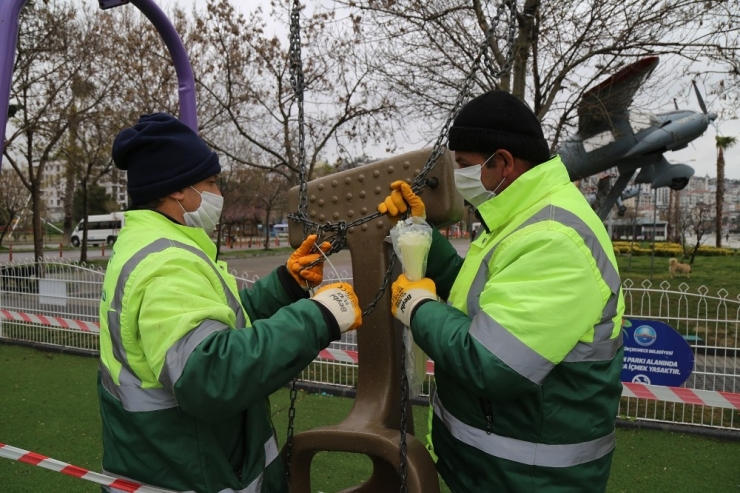 Büyükçekmece’de Çocuk Park Ve Oyun Alanları Kullanıma Kapatıldı