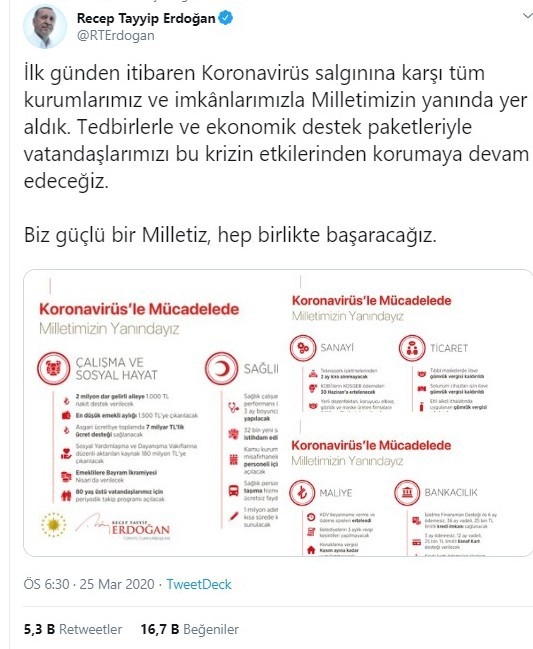 Cumhurbaşkanı Erdoğan: “Biz Güçlü Bir Milletiz, Hep Birlikte Başaracağız”