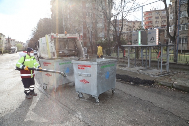 Elazığ’da Korona Virüsüne Karşı Dezenfekte Çalışmaları