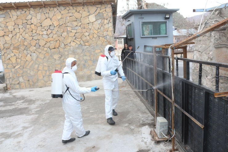 Çukurca’da Dezenfekte Çalışması