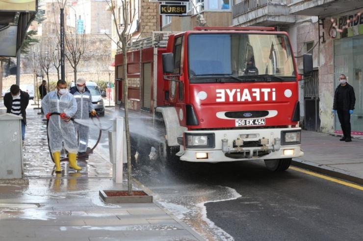 Nevşehir’in Dört Bir Yanı Dezenfekte Ediliyor