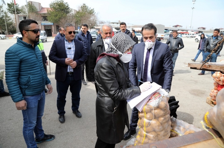 Van’daki Sebze Ve Meyve Halinde Korona Virüs Denetimi