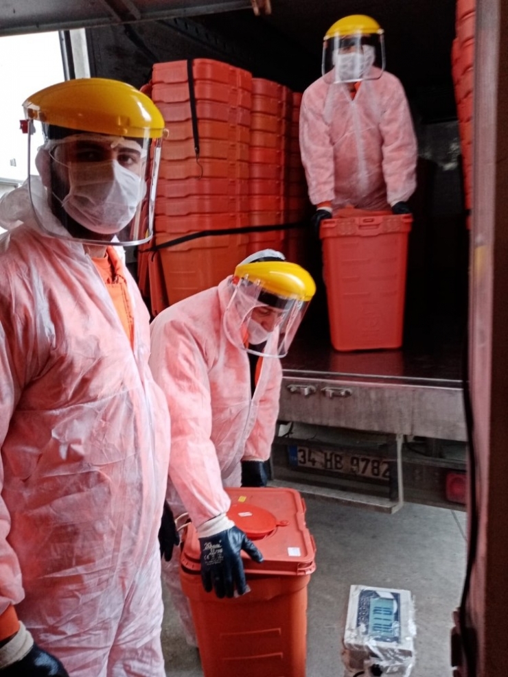 Tıbbi Atıklar Bluetoothlu Tartılarla Toplanıyor