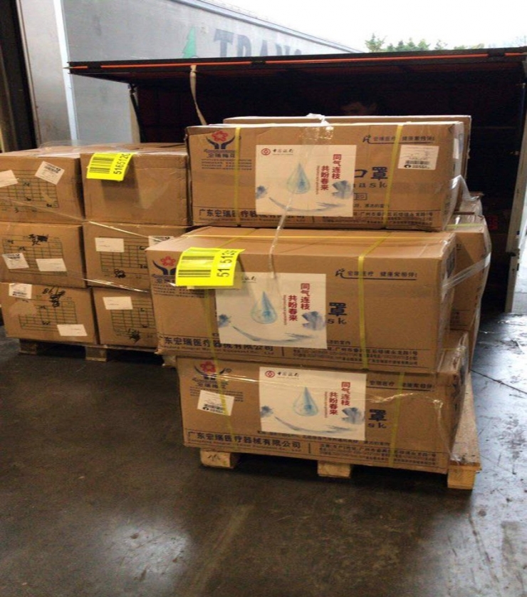 Çin, 44 Koli Medikal Malzemeyi Türkiye’ye Gönderdi