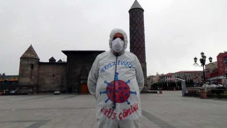 "Dadaş Mucit" Korona Virüse Dikkat Çekti