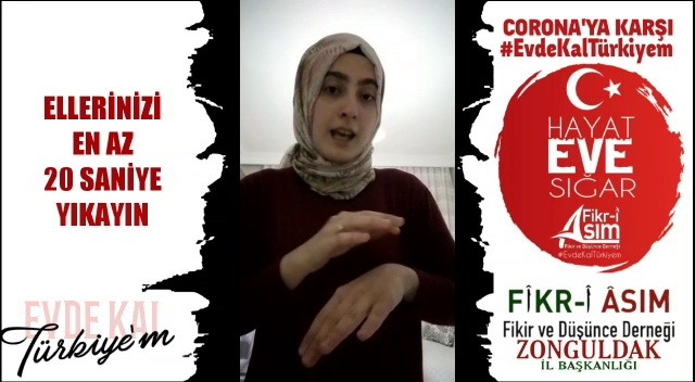 Korona Virüs Önlemleri İçin İşaret Diliyle Video Çektiler