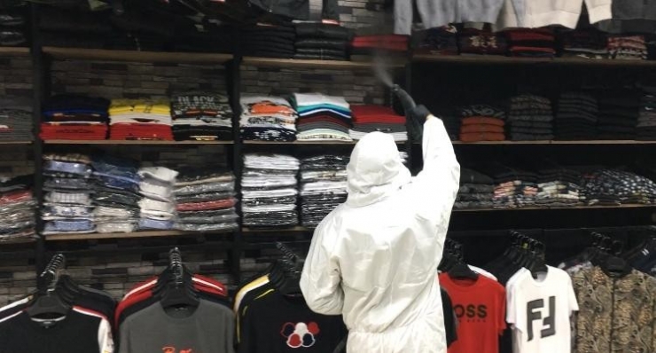 Yüksekova’da Dezenfekte Çalışmaları Devam Ediyor