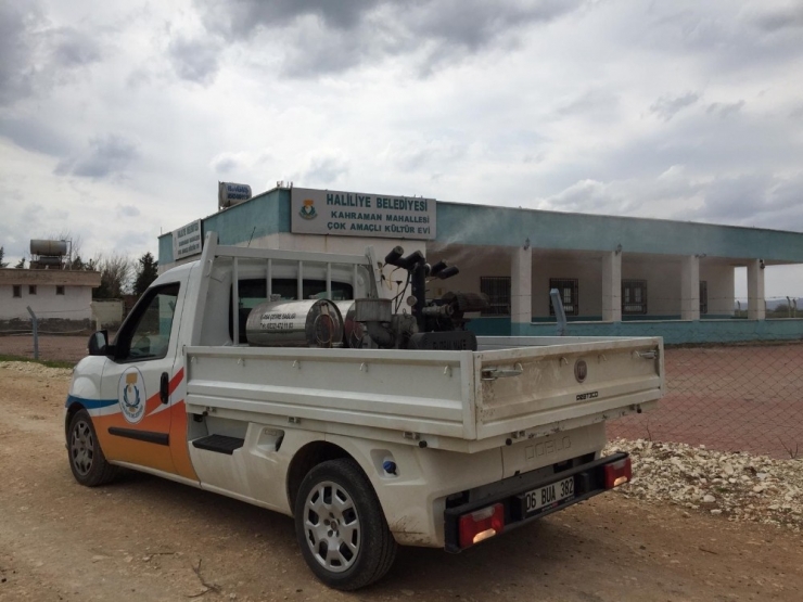Haliliye Kırsalı Mahalle Mahalle Dezenfekte Ediliyor