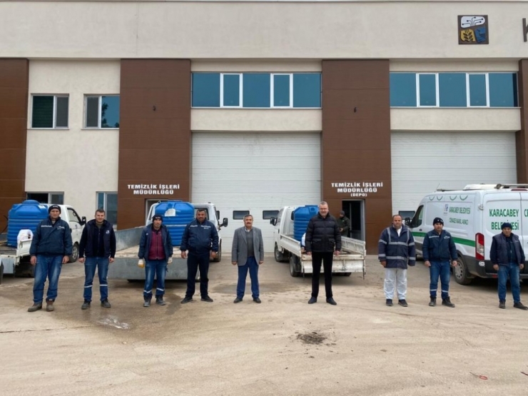 Başkan Özkan’dan Personele Destek Ziyareti