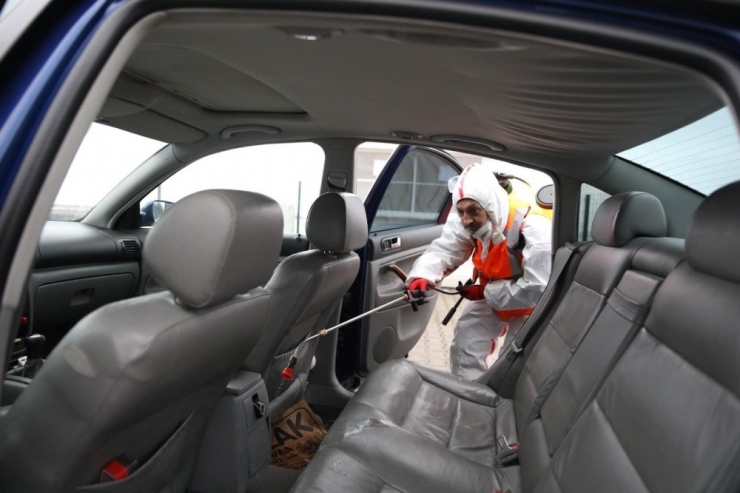 Toplu Taşıma Araçları Dezenfeksiyon İstasyonu Hizmete Girdi